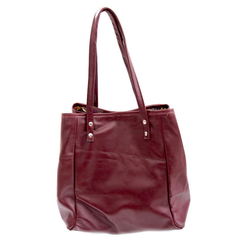 upcycled burgundy kilim tote bag maud fourier paris
