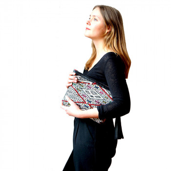 Kilim Clutch Saint-Germain red