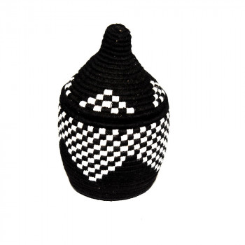 Boîte berbère noir et blanc