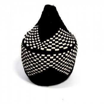 Boîte berbère noir et blanc