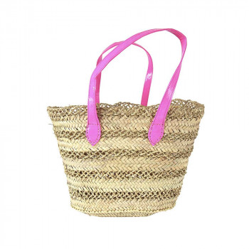 Luigi straw basket - Pink