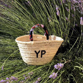 panier plage osier personnalisable initiales maud fourier