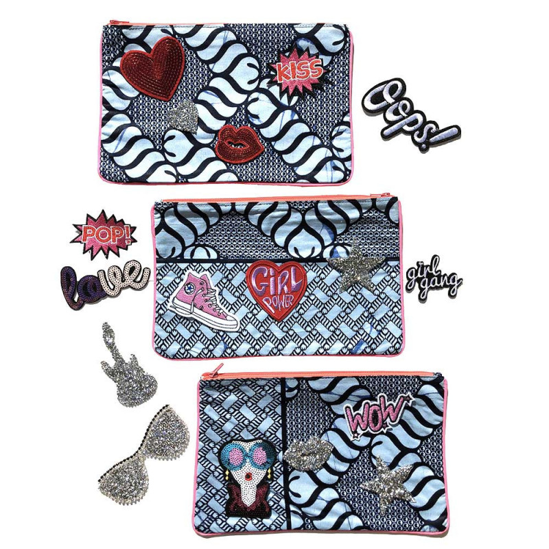 trousse maquillage personnalisable ecussons wax maud fourier
