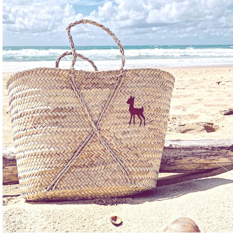 Ines de la Fressange beach straw basket by maud fourier