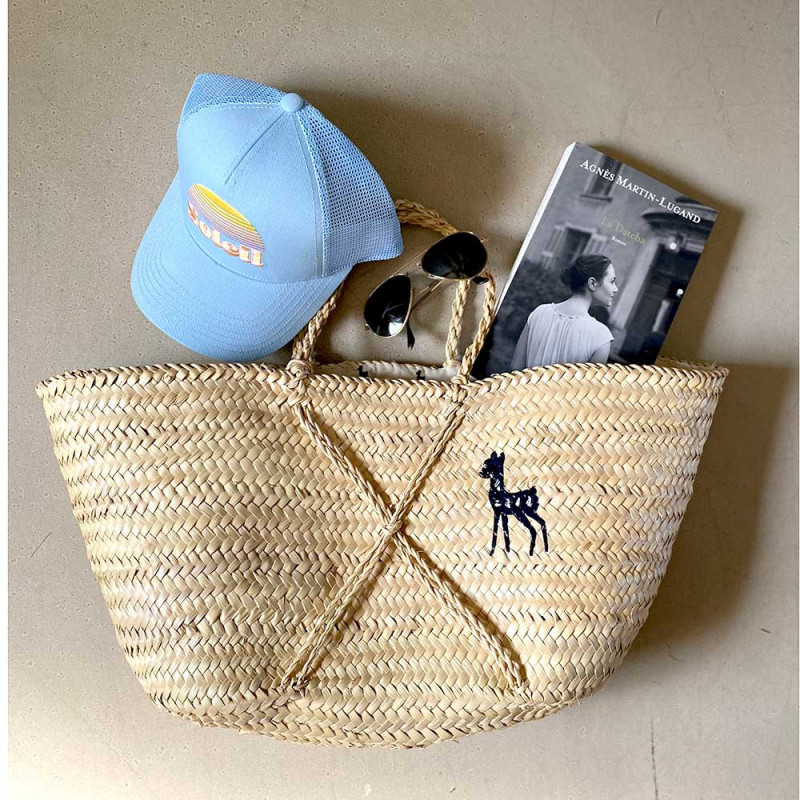 basket Ines de la Fressange painted collab maud fourier paris