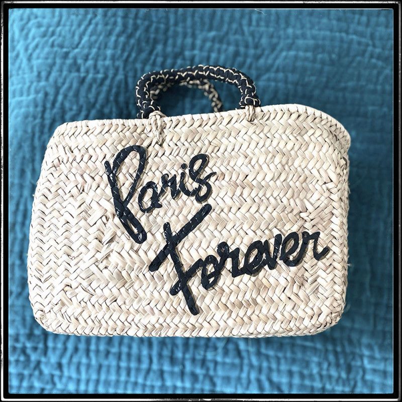handpainted basket paris forever by maud fourier