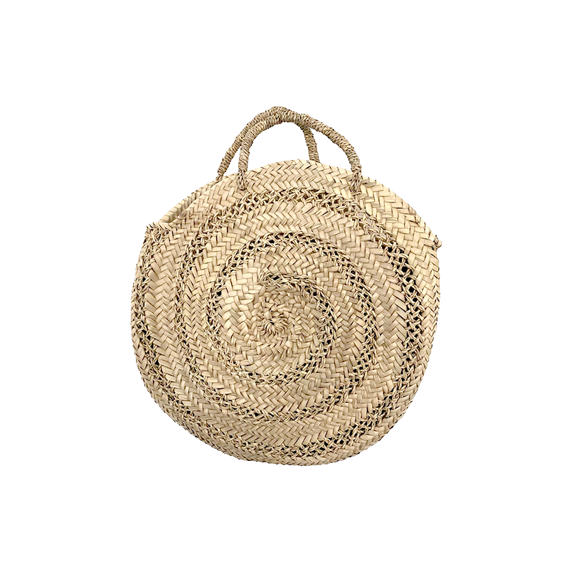 Personalized straw beach baskets Maud Fourier paris