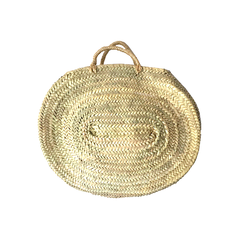 Oval beach straw basket Maud Fourier Paris