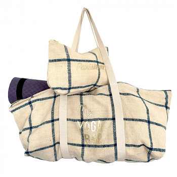 yoga mat bag recycled fabric shoulder worn