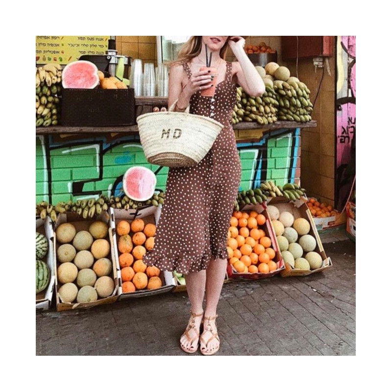 panier plage osier personnalisable initiales maud fourier