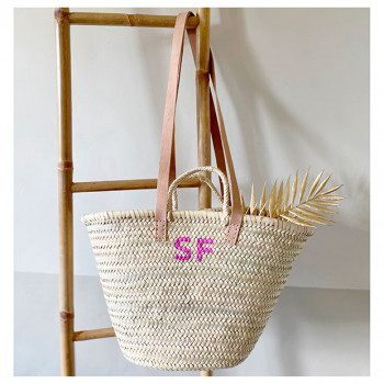 beach straw basket by maud fourier paris