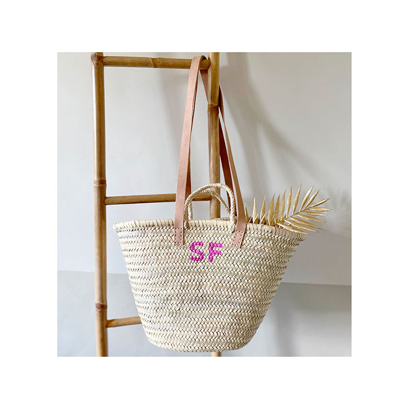 beach straw basket by maud fourier paris