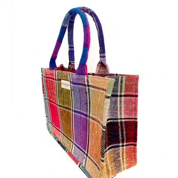 cabas plaid recycle eco responsable maud fourier paris