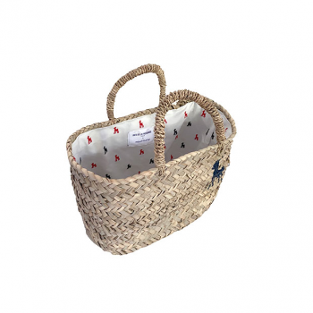straw basket Ines de la Fressange Paris by maud fourier