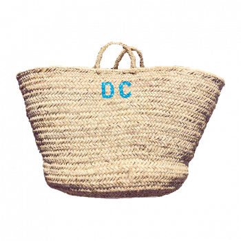 beach straw basket monogram maud fourier paris