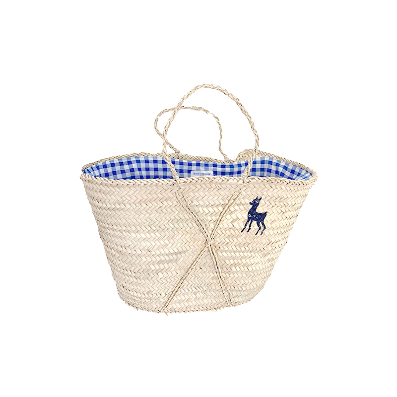 beach basket Ines de la Fressange painted collab maud fourier