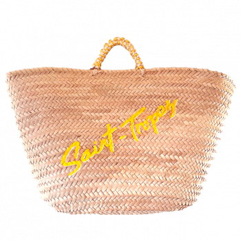 saint tropez large beach straw basket by maud fourier paris