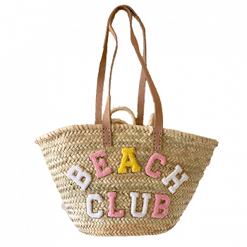 Beach Club personalized straw basket maud fourier