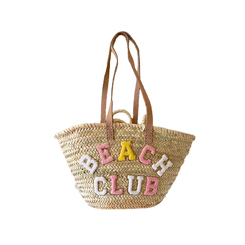 Beach Club personalized straw basket maud fourier