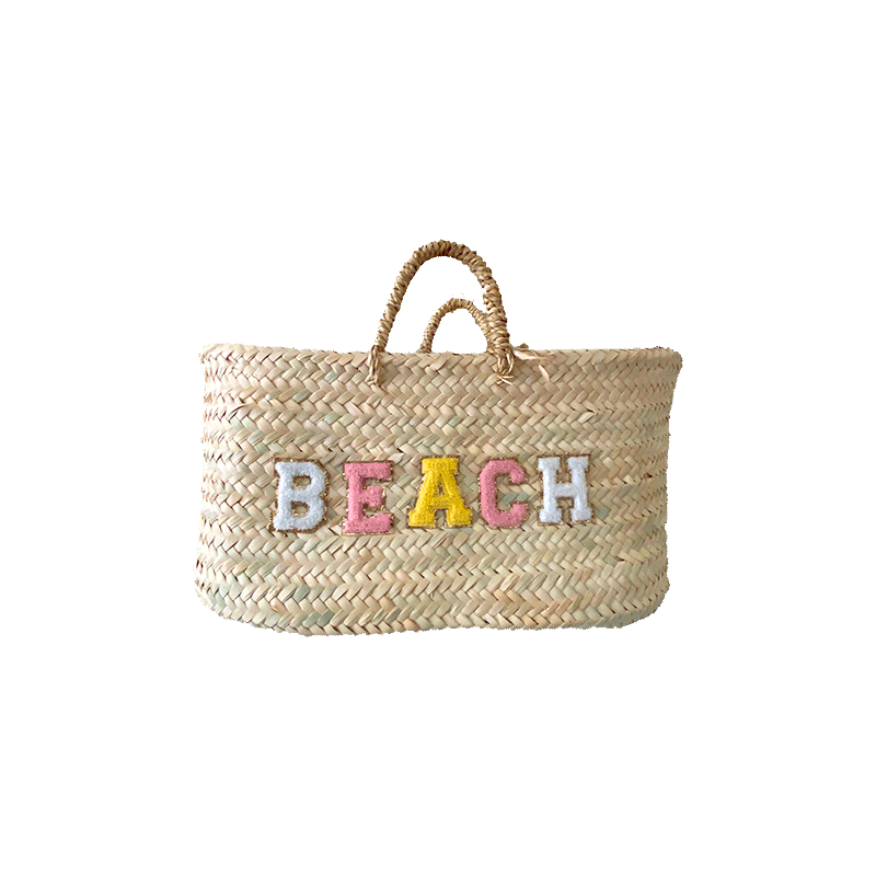 maud fourier beach straw basket