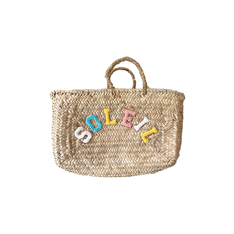 soleil beach straw basket by maud fourier