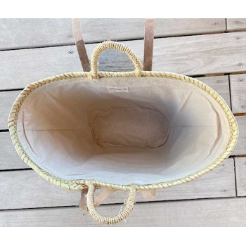 beach straw basket by maud fourier paris