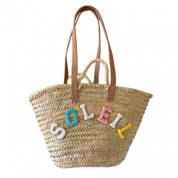 soleil beach straw basket by maud fourier