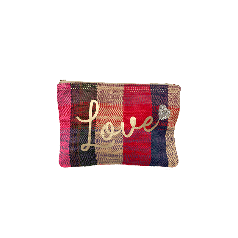 love recycled fabric make up pouch maud fourier