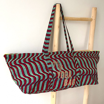yoga bag personalized cotton by maud fourier paris