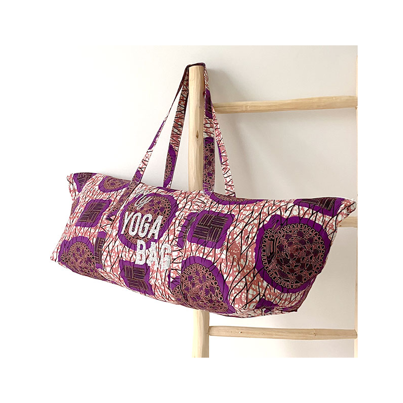 sac tapis de yoga wax rose
