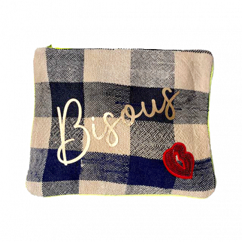 bisous recycled fabric make up pouch maud fourier