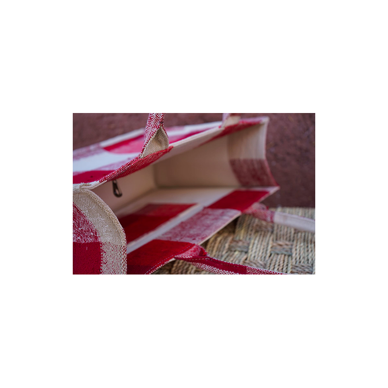 Cabas en tissu vintage marocain
