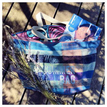 beach bag recycled fabric my Summer Bag by Maud Fourier