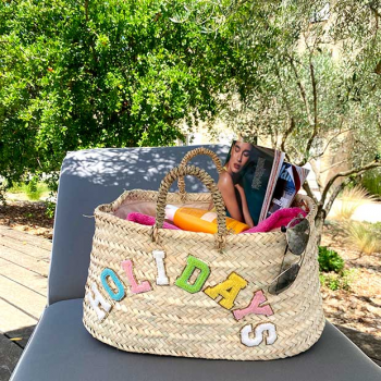 maud fourier holidays straw basket