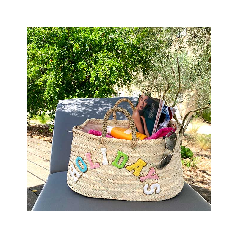 maud fourier holidays straw basket