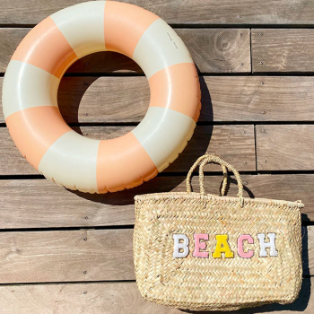 soleil beach straw basket by maud fourier