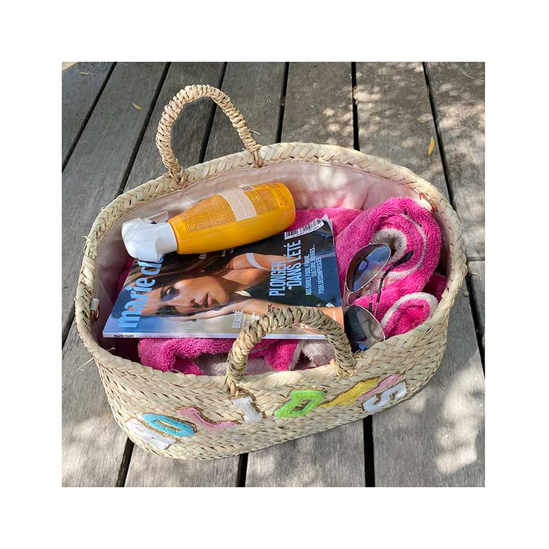 maud fourier beach straw basket