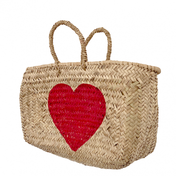 heart personnalized straw basket maud fourier