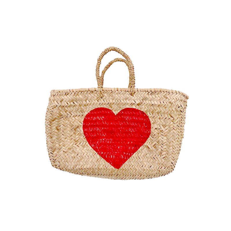 heart personnalized straw basket maud fourier