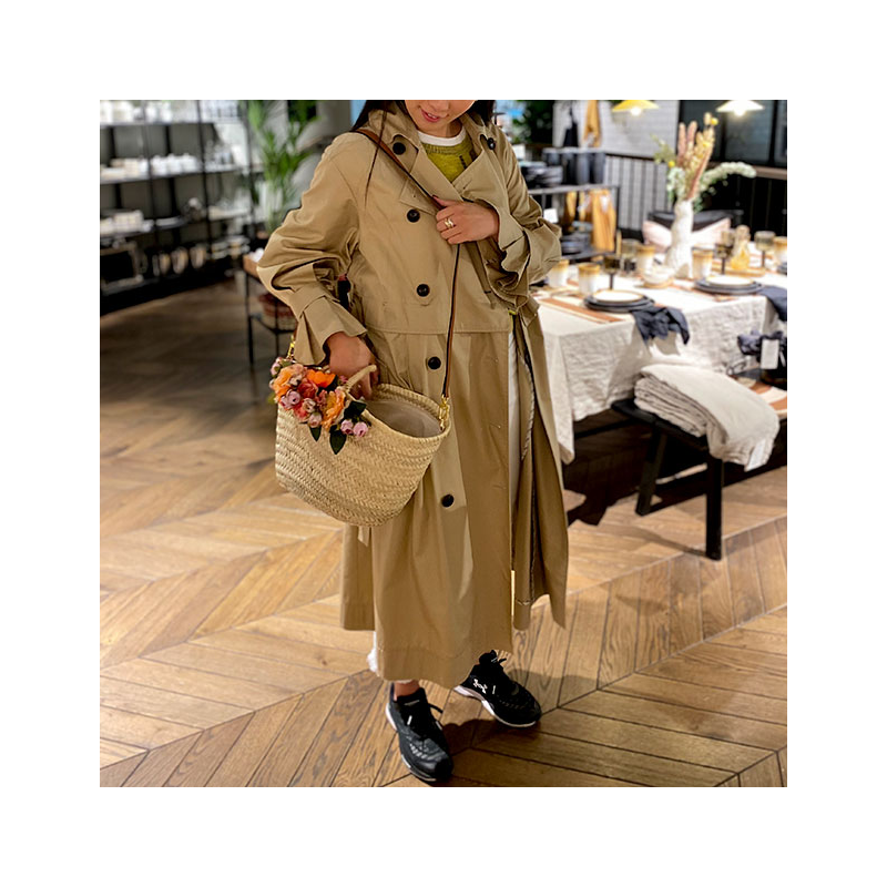 June straw beach basket by maud fourier