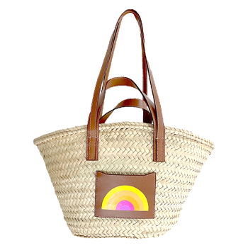 rainbow beach straw basket maud fourier