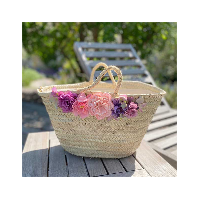straw beach basket by maud fourier