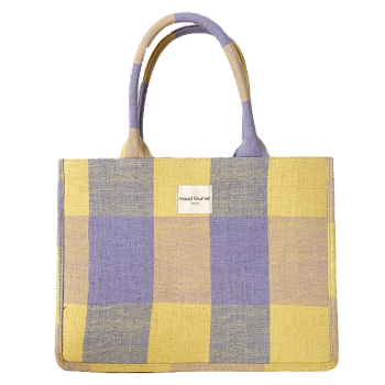 cabas toile recycle lilas maud fourier paris