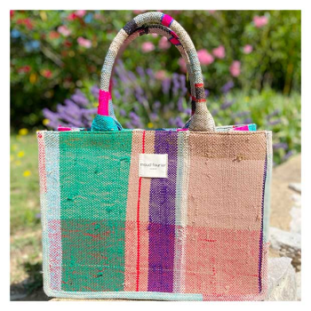 Sac plaid berbère vintage artisanalmarocaines