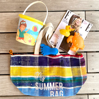 cabas plage tissu recycle my Summer Bag Maud Fourier