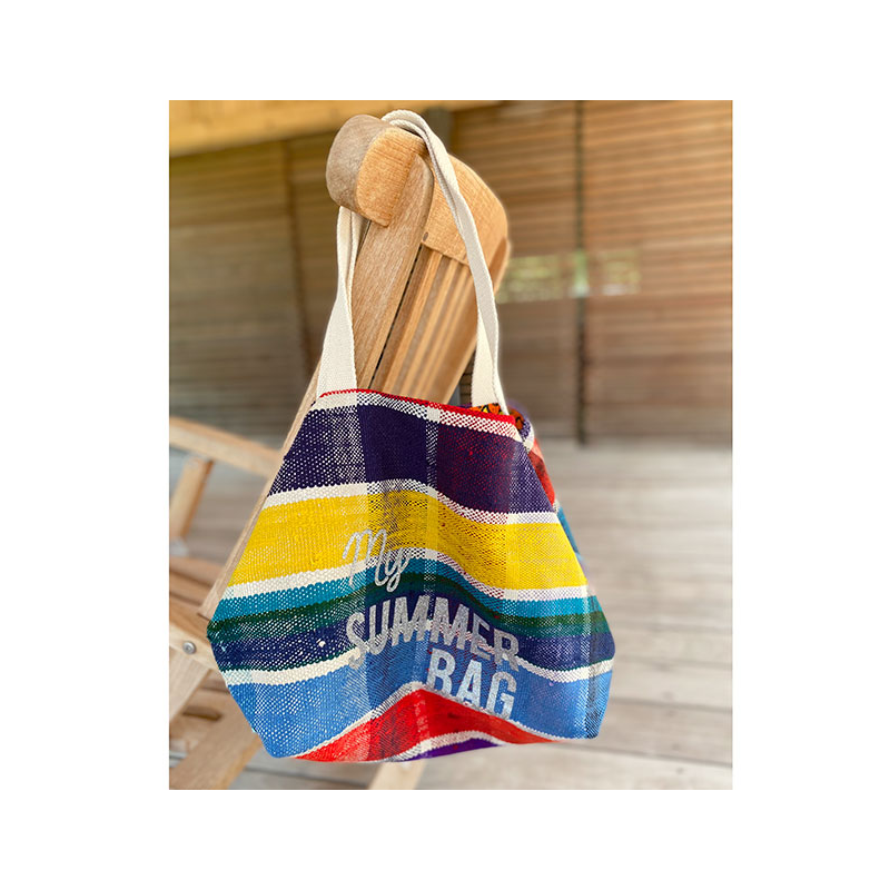 cabas plage tissu recycle my Summer Bag Maud Fourier
