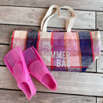 cabas plage tissu recycle my Summer Bag Maud Fourier