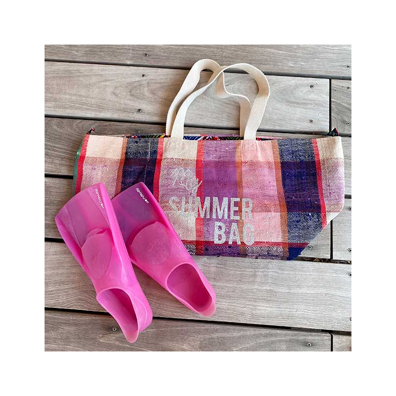 cabas plage tissu recycle my Summer Bag Maud Fourier