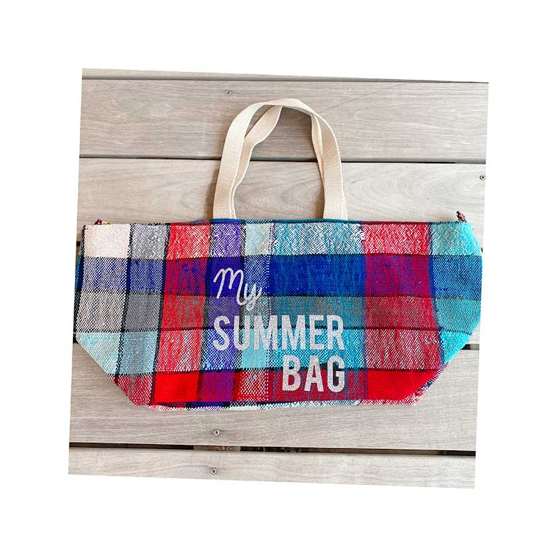cabas plage tissu recycle my Summer Bag Maud Fourier