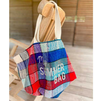 cabas plage tissu recycle my Summer Bag Maud Fourier